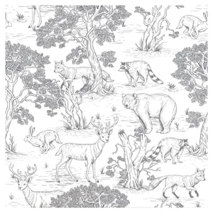 Papierowa tapeta dziecięca 100 cm x 280 cm Animals – Dekornik