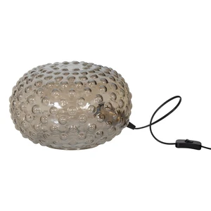 Beżowa lampa stołowa z szklanym kloszem (wys. 20 cm) Soap – BePureHome