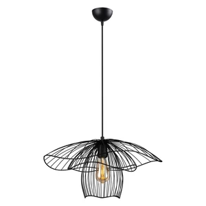 Czarna lampa wisząca Squid Lighting Root, wys. 123 cm