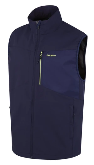 Husky  Salien M dk. blue, M Pánska softshell vesta