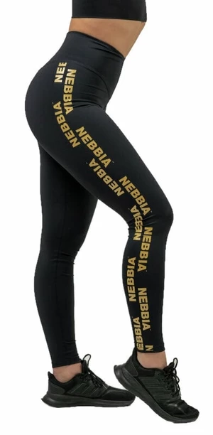 Nebbia Classic High Waist Leggings INTENSE Iconic Black/Gold M Fitness Hose