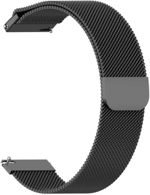 4wrist Milánský tah - Černý 20 mm