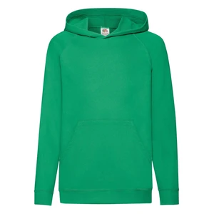 Green Children's Hoodie Fruit of the Loom