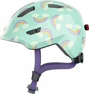 Abus Smiley 3.0 LED Blue Rainbow S Casque de vélo enfant