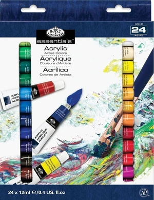 Royal & Langnickel ACR24 Ensemble de peintures acryliques 24 x 12 ml 24 pièces