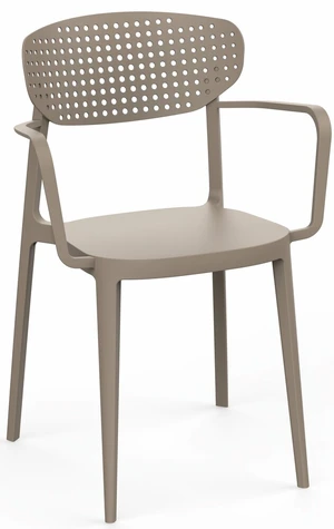 Jídelní židle AIRE ARMCHAIR Šedohnědá taupe