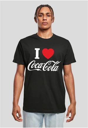 Pánské tričko I Love Coca Cola černé