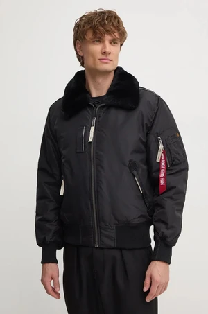 Bomber bunda Alpha Industries Injector III 143104 03 černá barva, přechodná