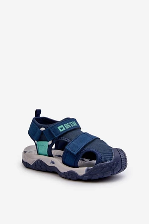 Big Star Boys' Velcro Sandals Navy Blue