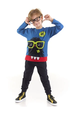 Denokids Hi Monster Boys T-shirt Pants Suit