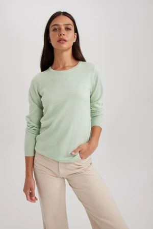 DEFACTO Regular Fit Crew Neck Basic Sweater