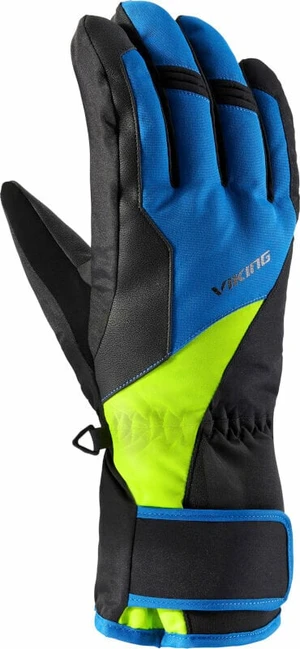 Viking Santo Gloves Black/Blue/Yellow 10 Mănuși schi