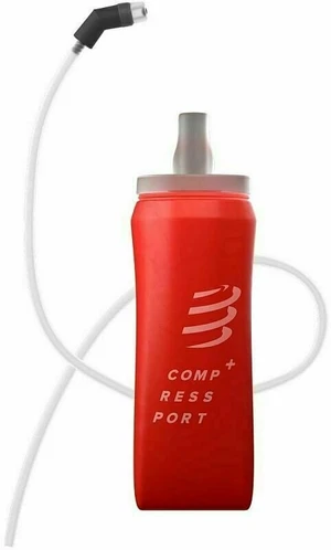 Compressport ErgoFlask 500ml + Tube Red 500 ml Palack futás