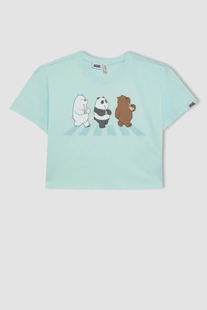 DEFACTO Girl's We Bare Bears Crew Neck Short Sleeve T-Shirt