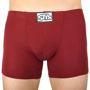 Men's boxers Styx long classic rubber wine