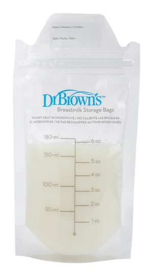 DR.BROWN'S Vrecká na uskladnenie materského mlieka 180 ml 25 ks,DR.BROWN'S Vrecká na uskladnenie materského mlieka 180 ml, 25 ks