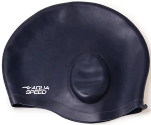 AQUA SPEED Unisex's Swimming Cap Ear Cap Navy Blue