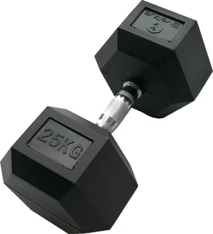 Sveltus Hexagonal Dumbbell 25 kg Black Jednoručná činka