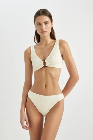 DEFACTO Fall in Love Regular Fit Wrinkled Bikini Bottom