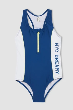 DEFACTO Girl's Printed Swimsuit