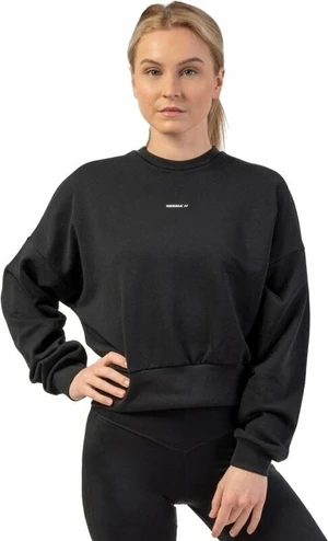 Nebbia Loose Fit Sweatshirt "Feeling Good" Black XS-S Hanorac pentru fitness