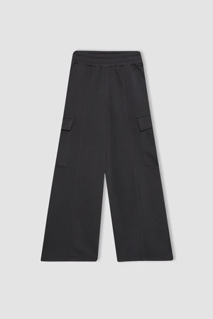 DEFACTO Girl's Wide Leg Cargo Sweatpants