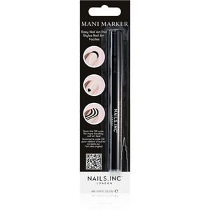 Nails Inc. Mani Marker zdobicí lak na nehty v aplikačním peru odstín Black 3 ml