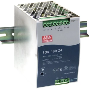 Sieťový zdroj na DIN lištu Mean Well SDR-480-48 48 V / DC 10 A 480 W 1 x