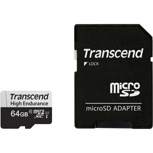 Transcend High Endurance 350V pamäťová karta micro SDXC  Class 10, UHS-I vr. SD adaptéru