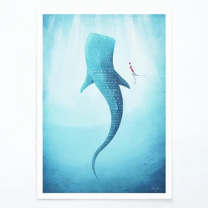 Plagát Travelposter Whale Shark, A3