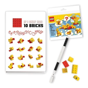 Sada zápisníka, pera a stavebnice LEGO® Stationery Classic Ducks