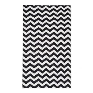 Čierno-biely behúň Floorita Optical Black White, 60 × 220 cm