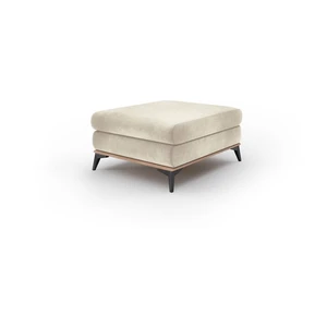 Béžový puf so zamatovým poťahom Windsor & Co Sofas Astre