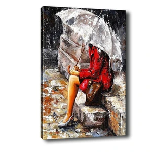 Obraz Tablo Center Waiting in the Rain, 40 × 60 cm