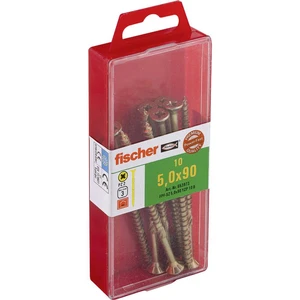 Fischer  653973 skrutka so zápustnou hlavou 5 mm 90 mm krížová dražka Pozidriv     glavanizované zinkom 10 ks