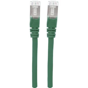 Intellinet 736824 RJ45 sieťové káble, prepojovacie káble CAT 6A S/FTP 3.00 m zelená fóliové tienenie, tienenie pletivom,