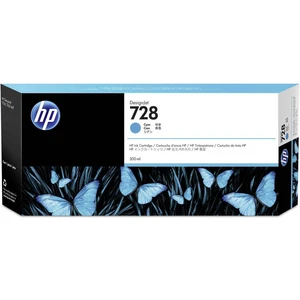 HP Ink cartridge 728 originál zelenomodrá 300 ml F9K17A 1 ks