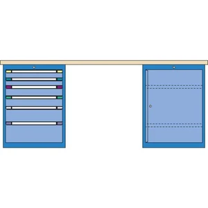 Thur-Metall 84593333 Pracovný stôl (š x v x h) 2500 x 840 x 700 mm