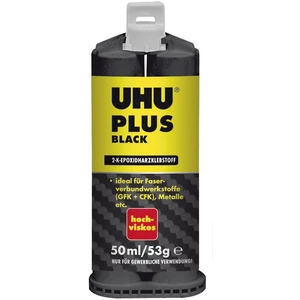 UHU Plus Black Hochviskos dvojzložkové lepidlo 45685 50 ml