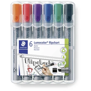 Staedtler 356 B WP6 popisovač na flipcharty   2 - 5 mm čierna, modrá, červená, zelená, oranžová, purpurová 6 ks