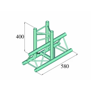 Alutruss DECOLOCK DQ3-PAT35 3-bodová rampa T-kus 90 °