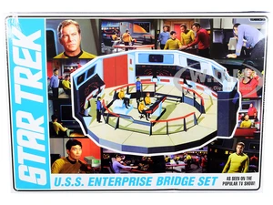 Skill 2 Model Kit U.S.S. Enterprise Command Bridge Set "Star Trek" (1966-1969) TV Show 1/32 Scale Model by AMT