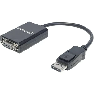 Manhattan 151962 DisplayPort / VGA adaptér [1x zástrčka DisplayPort - 1x VGA zásuvka] čierna UL certifikácia 15.00 cm