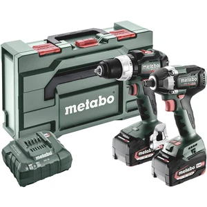 Metabo BSLBL+SSWLT300BL -aku vŕtací skrutkovač, aku rázový uťahovač  + akumulátor, vr. nabíjačky