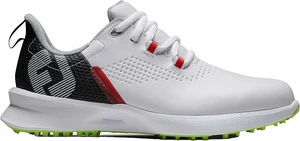 Footjoy Fuel Alb/Negru/Lămâie verde 38 Pantofi de golf pentru copii