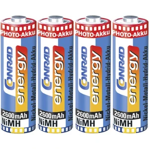 Sada batérií Conrad Energy, 4x AA, 2600 mAh + úložné Púzdro HR06