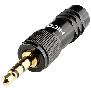 Hicon HI-J35S-SCREW-M jack konektor 3.5 mm zástrčka, rovná Pólov: 3 stereo čierna 1 ks