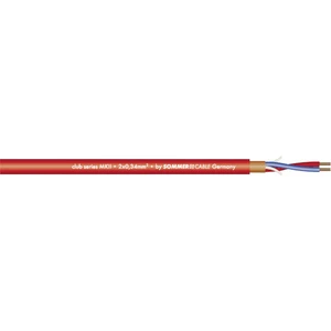 Sommer Cable 200-0053 mikrofónový kábel  2 x 0.34 mm² červená metrový tovar