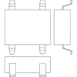 Infineon Technologies DF02S mostíkový usmerňovač EDIP-4 200 V 1 A jednofázové