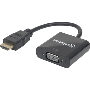 Manhattan 151467 HDMI / VGA adaptér [1x HDMI zástrčka - 1x VGA zásuvka] čierna  0.26 m